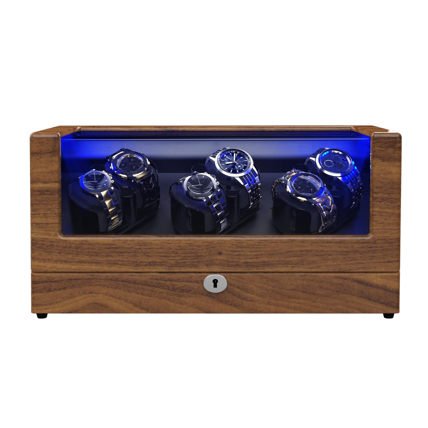 Watch Winder with 6 Winder Space Brown TRIPLE TREE