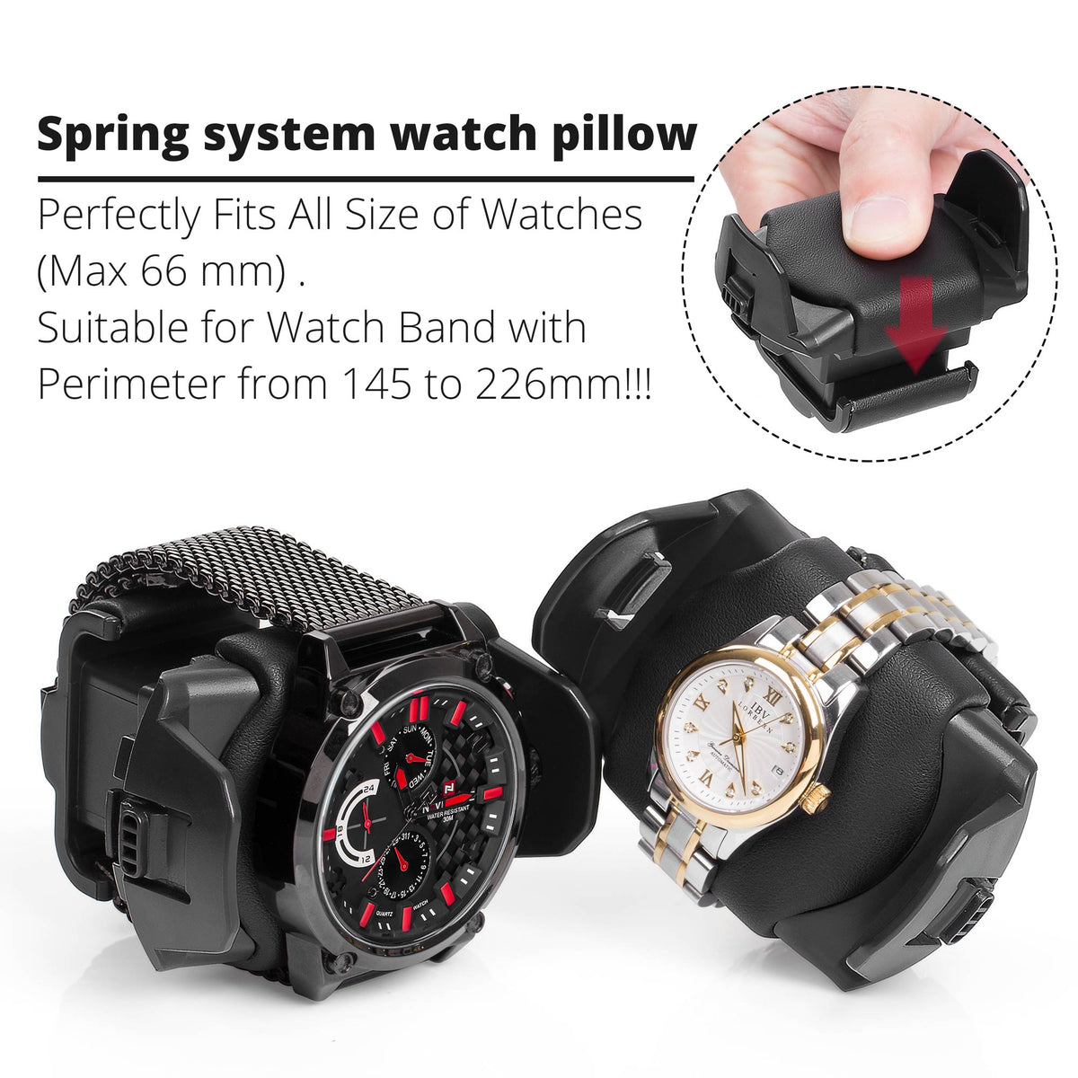 Adjustable Watch Pillows for Different Watch Sizes
