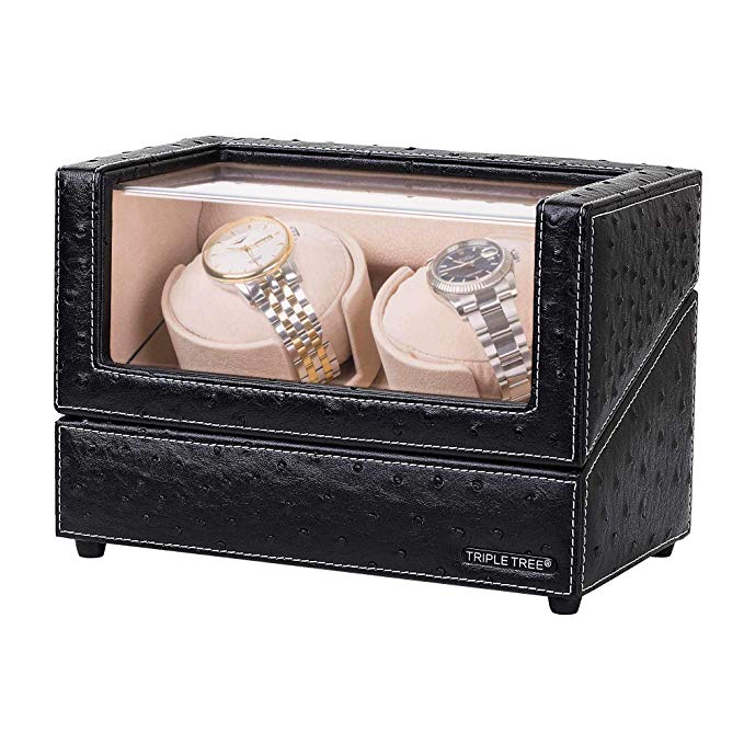 TRIPLE TREE leather double watch winder-main