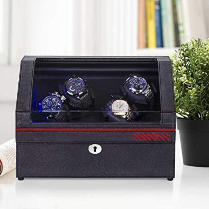 JINS&VICO 4+4 leather watch winder-scene