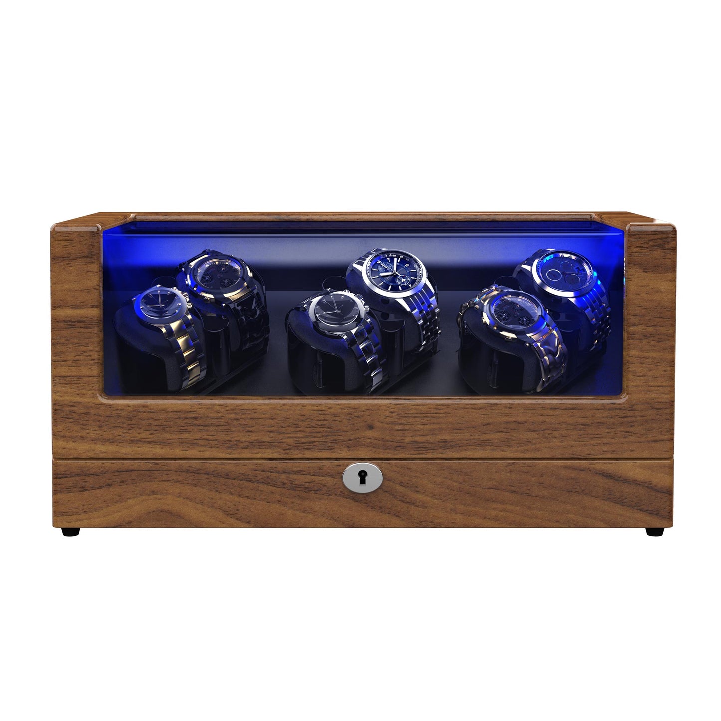 Watch Winder with 6 Winder Space Brown TRIPLE TREE