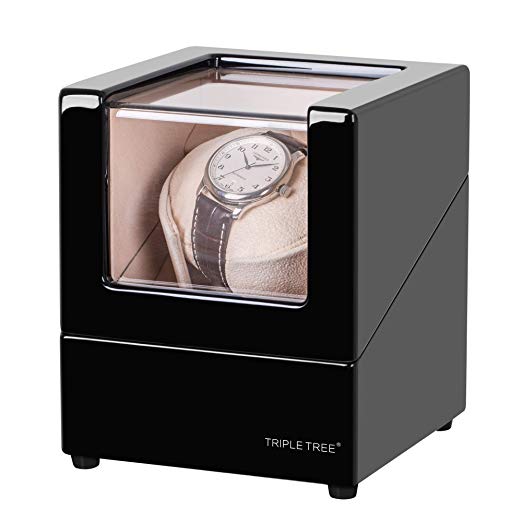 TRIPLE TREE black wood single watch winder-main