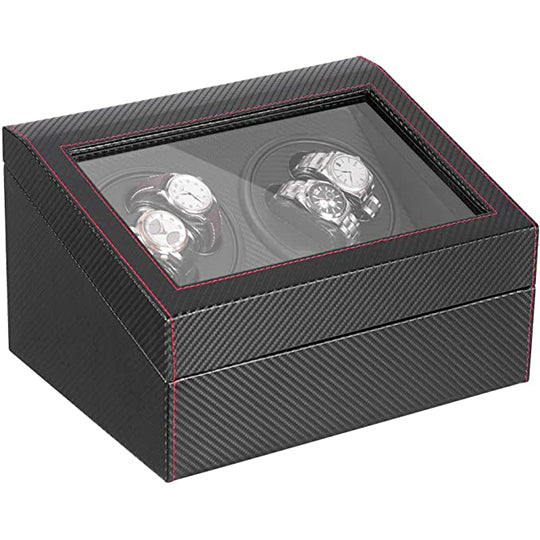 Leather Watch Winder for 10 Automatic Watches, LLS