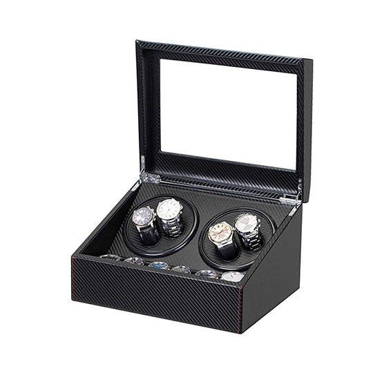 Leather Watch Winder for 10 Automatic Watches, LLS