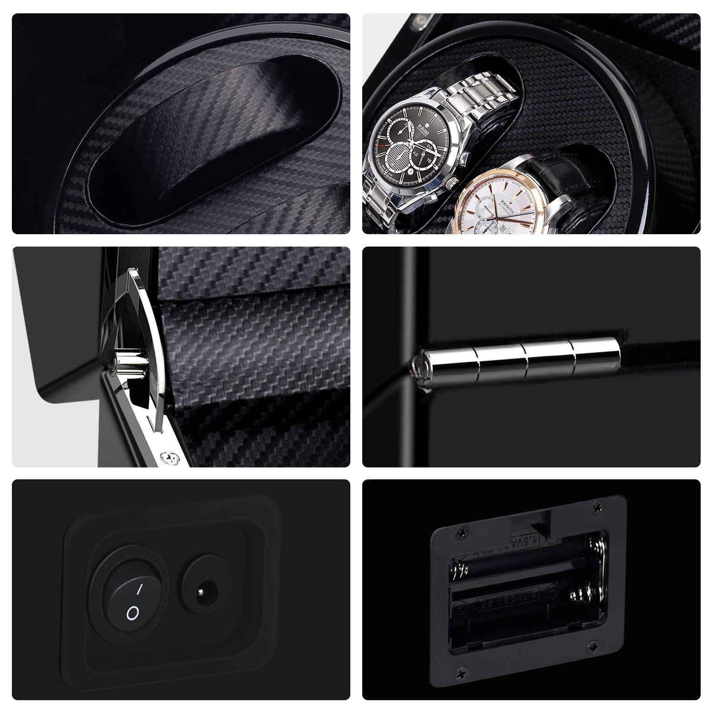 Double Watch Winder Luxury Watch Storage Case, LLS