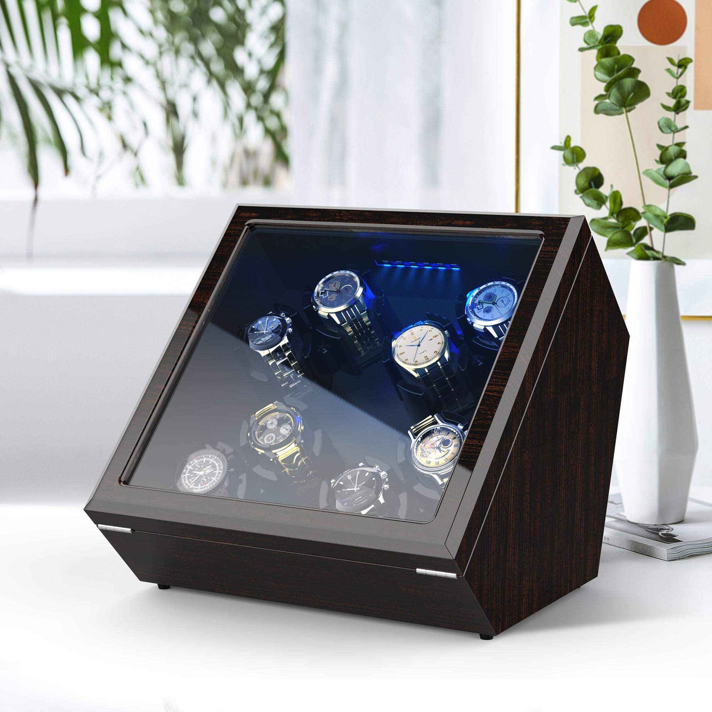 Watch Winder Box with 8 Winding Space, JINS&VICO