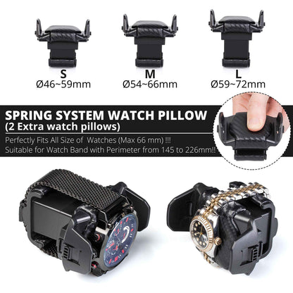 Watch Winder for 3 Watches with LCD Touchscreen Control,  High-Gloss Piano Lacquer, JINS&VICO