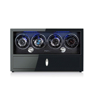 Watch Winder for 4 Watches with LCD Touchscreen Control, JINS&VICO